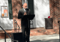 Rabbi Mo speaking at an interfaith event
